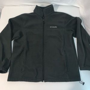 Columbia Fleece Jacket Full Zip Black Long Sleeve